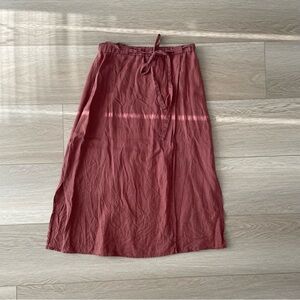 Eileen Fisher 100% Linen Slit Skirt